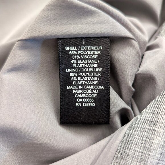 New RW&CO pencil skirt grey crosshatch size 0 - Picture 13 of 16